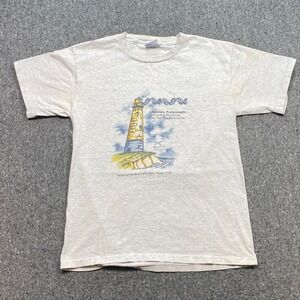 All Sport Medical Lab Week 2000 TShirt Sz M Mens Gray Y2K Vintage Lighthouse DNA